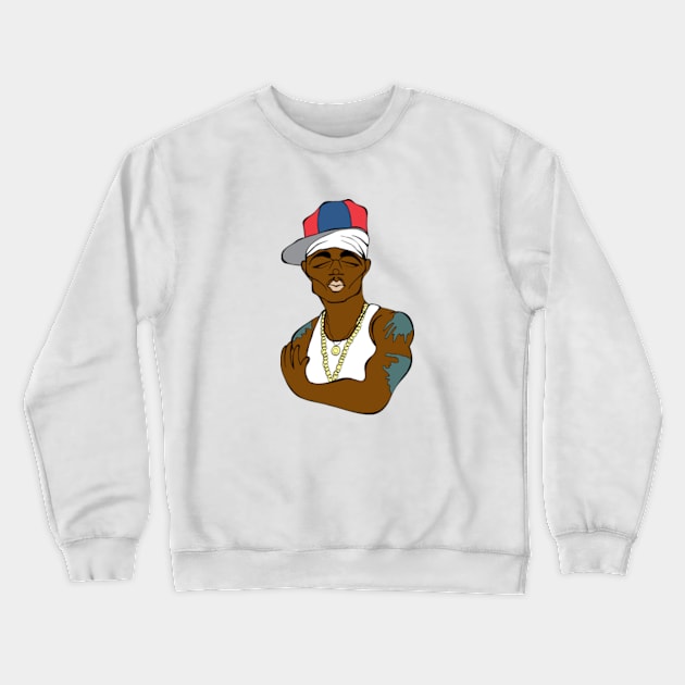 LEGENDARY RAPPER! Crewneck Sweatshirt by cartoonistguy